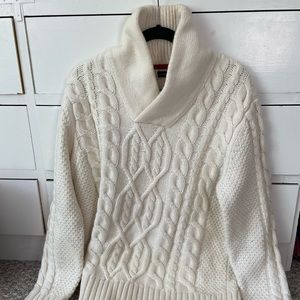 Mens Banana Republic Cream Sweater Extra Warm